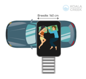 140 cm. wide softcover rooftoptents for 1-2 persons  width=