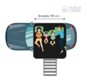 190 cm. wide softcover rooftoptents for 1-4 persons  width=