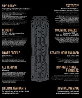Grijs - grey - TRED PRO rijpalten sandboards twistim