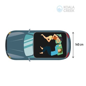 KOALA CREEK OUTBACK 140 hardcover daktent donker grijs 