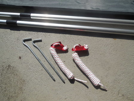 KOALA CREEK®  luifel stokken set (2 stuks)  215 cm aluminium verstelbaar