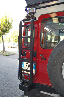 Upracks roofrack Land Rover ladder omlaag