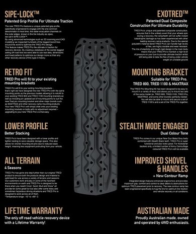 Grijs - grey - TRED PRO rijpalten sandboards twistim