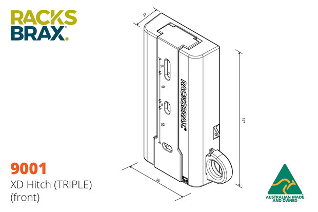 Racksbrax 9001 XD luifels snelmontage-wissel set