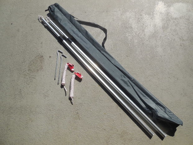 KOALA CREEK®  luifel stokken set (2 stuks)  215 cm aluminium verstelbaar