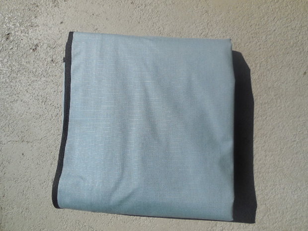 KOALA CREEK® EXPLORER luifel voorwand grijs 200x200 cm.  Rip-Stop polyester/katoen
