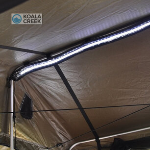 KOALA CREEK daktent LED strip - 3 kleuren dimbaar - 120 cm - USB-A KOALA CREEK daktent LED strip - 3 kleuren dimbaar - 120 cm - USB-A